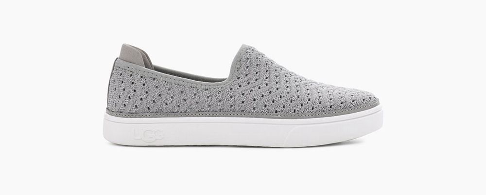 Ugg Sneaker Big Kids - Ugg Caplan Slip-On Grey - 458IXLSQZ